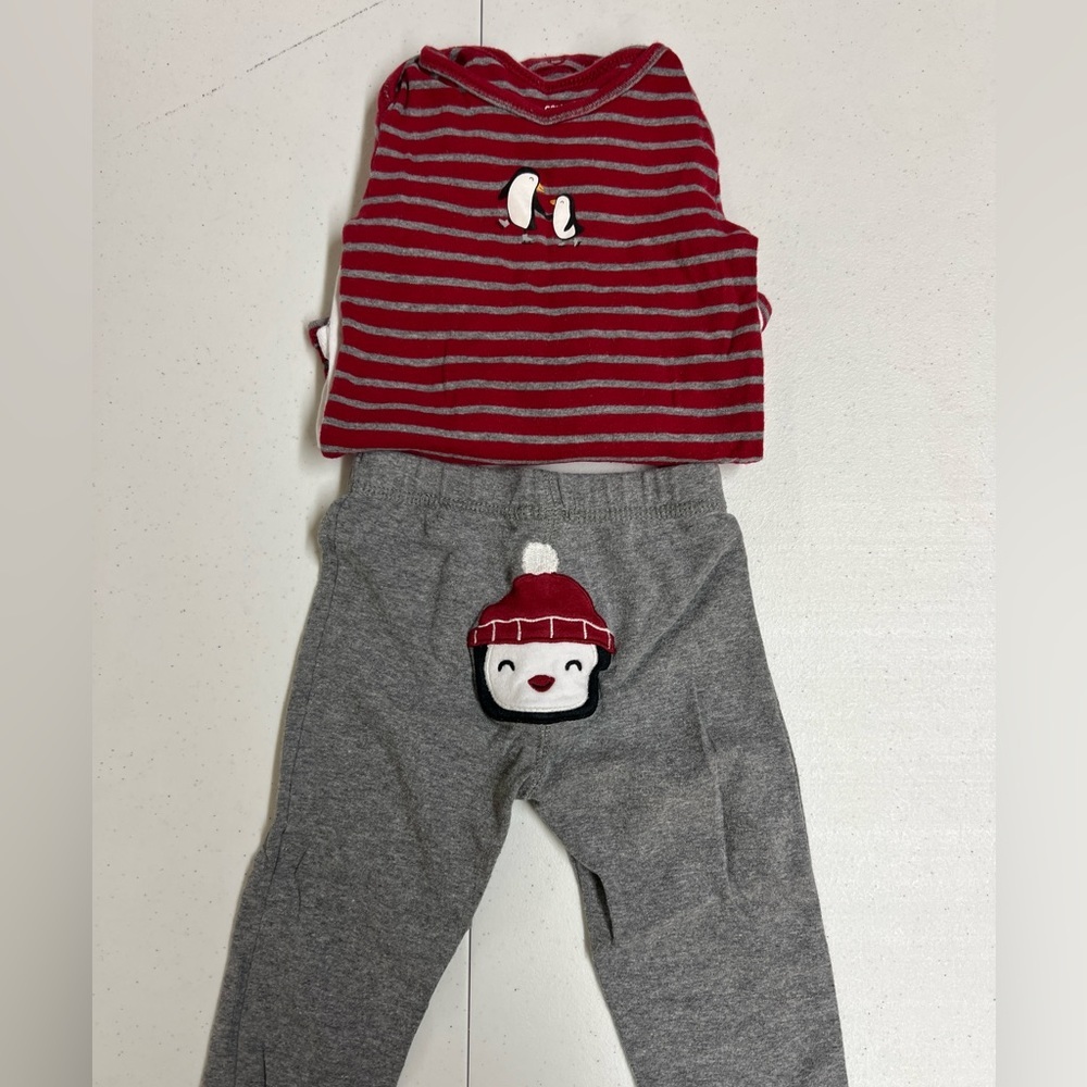 Carter’s 3pc Baby Penguin Set 18M - Picture 2 of 3